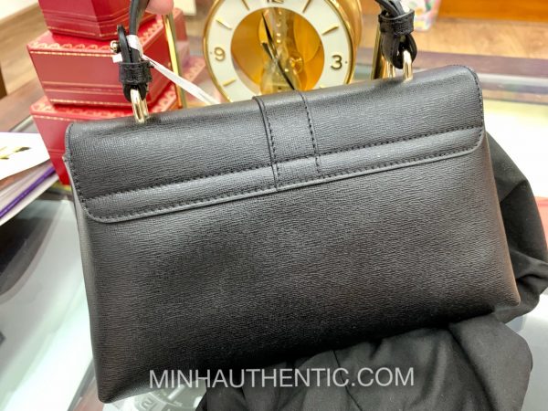 Versace Black Saffiano Top Handle Satchel LBF0998S-LVSS-L41OC