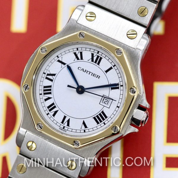 Cartier Santos Octagon Automatic 30mm 18k Gold/Steel