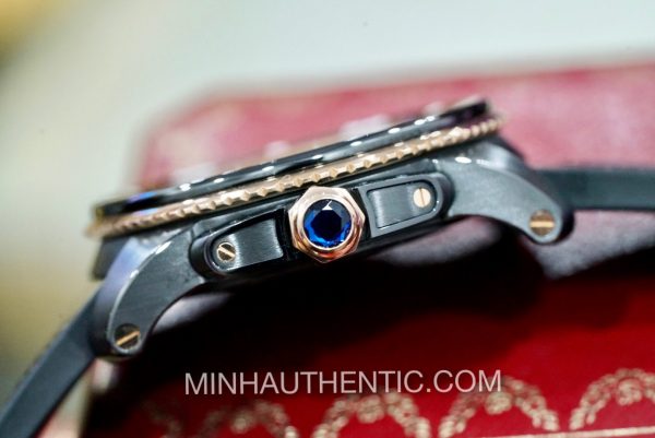 Cartier Calibre Diver 18k Rose Gold/ADLC Steel W2CA0004 3729