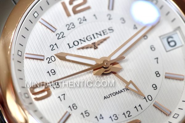 Longines Conquest Classic GMT 18k Rose Gold/Steel L2.799.5.76.7
