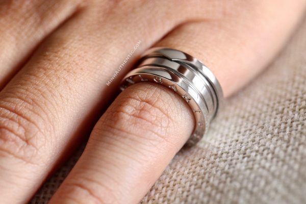 Bvlgari B.Zero1 3-Band 18k White Gold Ring 323530