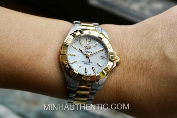 Tag Heuer Aquaracer Ladies 18k Gold/Steel MOP WBD1320.BB0320