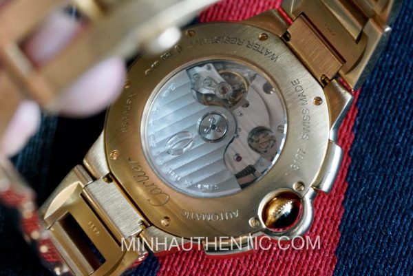 Cartier Ballon Bleu Chronograph 18k Rose Gold W6920010 (ref. 3107)