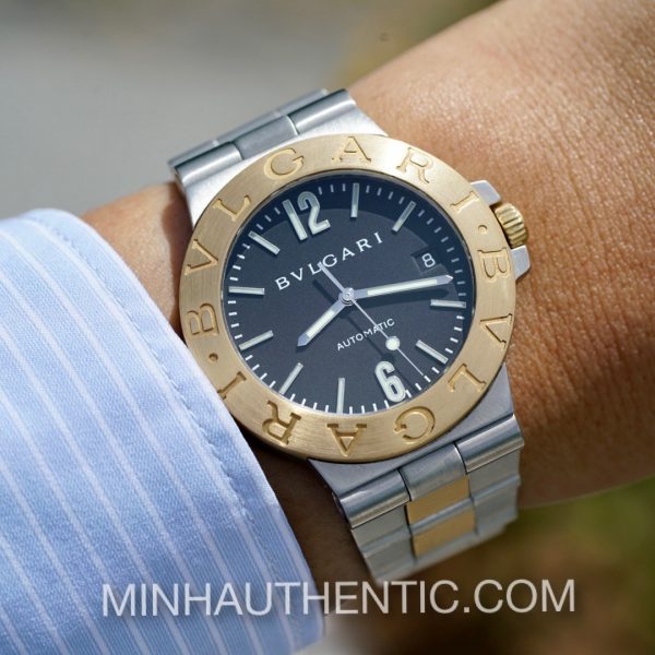 Bvlgari Diagono Automatic 18k Gold/Steel LCV 38 SG