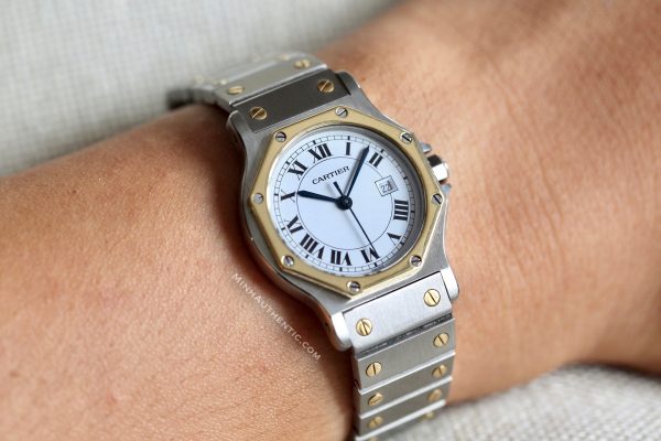 Cartier Santos Octagon Automatic 30mm 18k Gold/Steel