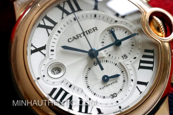 Cartier Ballon Bleu Chronograph 18k Rose Gold W6920010 (ref. 3107)