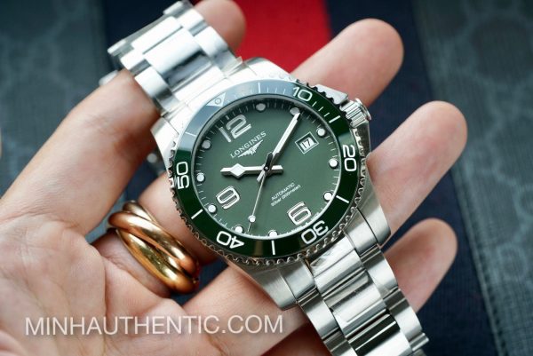 Longines Hydroconquest Ceramic 41mm Green L3.781.4.06.6