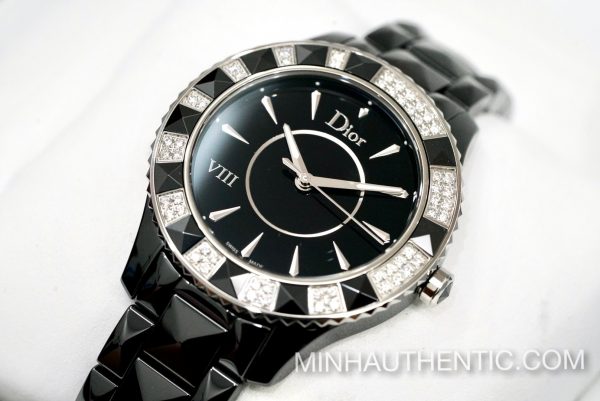 Dior VIII Place Vendome Black Ceramic Diamond CD1241E0C001