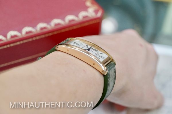 Cartier Tank Americaine 18k Rose Gold Automatic W2609156 - Ảnh 24