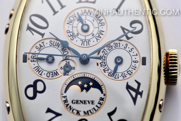 Franck Muller Cintree Curvex Perpetual Calendar 18k Green Gold 5850 QP