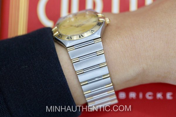 Omega Constellation quartz 18k Gold/Steel 1312.10.00