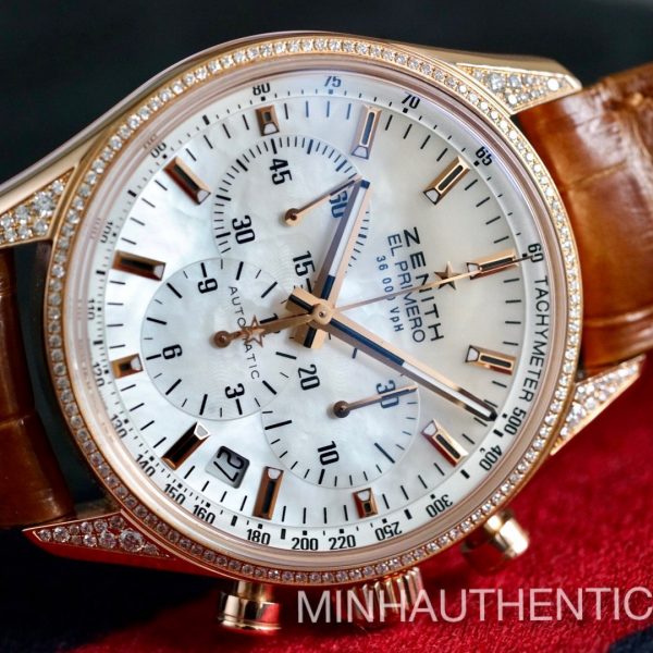 Zenith El Primero MoP Diamond 18k RG 22.2150.400/82.C709