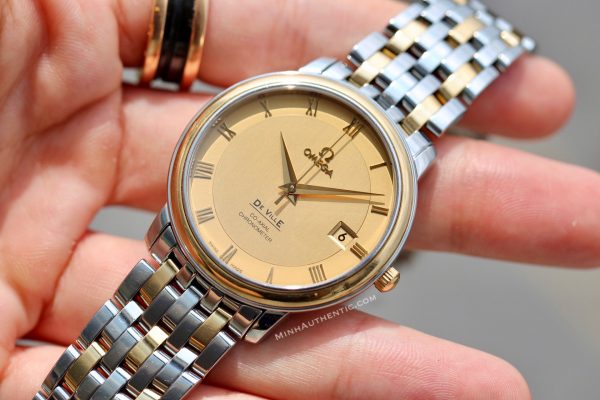 Omega De Ville Prestige Co-Axial Chronometer 18k Gold/Steel 4374.11.00