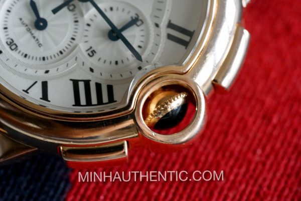 Cartier Ballon Bleu Chronograph 18k Rose Gold W6920010 (ref. 3107)