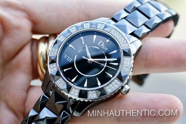 Dior VIII Place Vendome Black Ceramic Diamond CD1241E0C001
