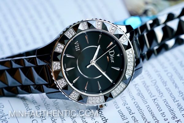 Dior VIII Place Vendome Black Ceramic Diamond CD1241E0C001
