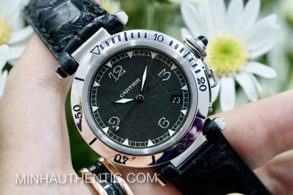 Cartier Pasha Pt950 Bezel "Millennium Edition" Automatic W3105255 - Ảnh 7