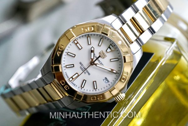 Tag Heuer Aquaracer Ladies 18k Gold/Steel MOP WBD1320.BB0320