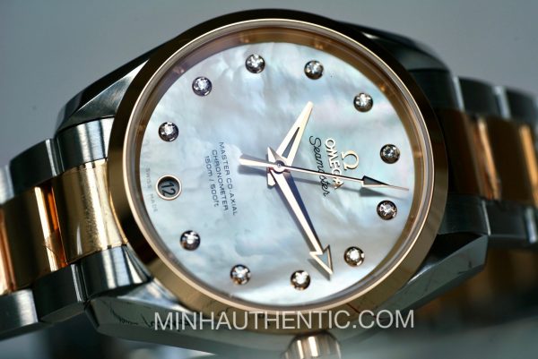 Omega Aqua Terra Master Co-Axial 18k Rose Gold/Steel MOP/Diamond 231.20.39.21.55.003