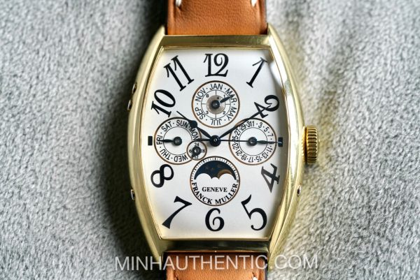 Franck Muller Cintree Curvex Perpetual Calendar 18k Green Gold 5850 QP