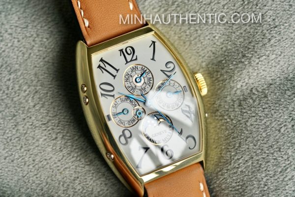 Franck Muller Cintree Curvex Perpetual Calendar 18k Green Gold 5850 QP