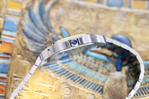 Cartier Santos Galbee XL 2823 18k Gold/Steel W20099C4