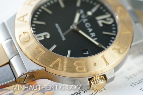 Bvlgari Diagono Automatic 18k Gold/Steel LCV 38 SG