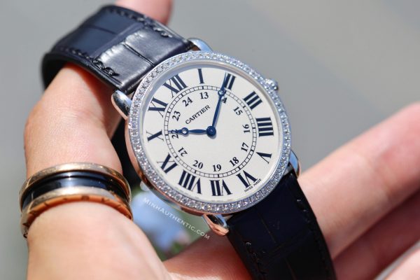 Cartier Ronde Louis 18k White Gold Diamond WR000551