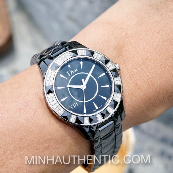 Dior VIII Place Vendome Black Ceramic Diamond CD1241E0C001