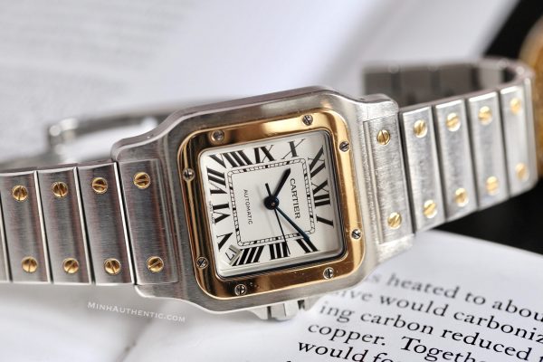 Cartier Santos Galbee XL 2823 18k Gold/Steel W20099C4