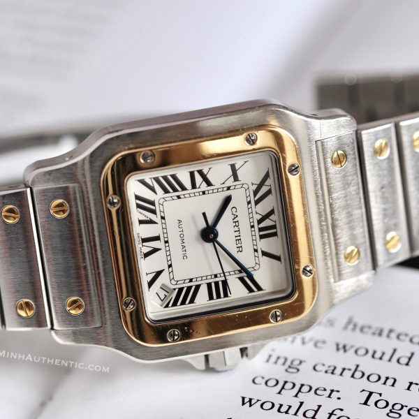 Cartier Santos Galbee XL 2823 18k Gold/Steel W20099C4
