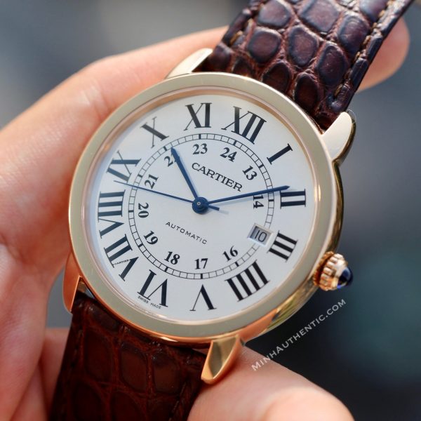 Cartier Ronde Solo XL 18k Rose Gold Automatic W6701009
