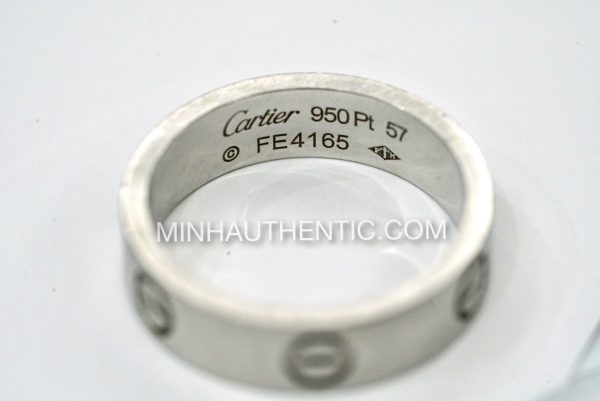 Cartier Love Ring Platinum Pt950