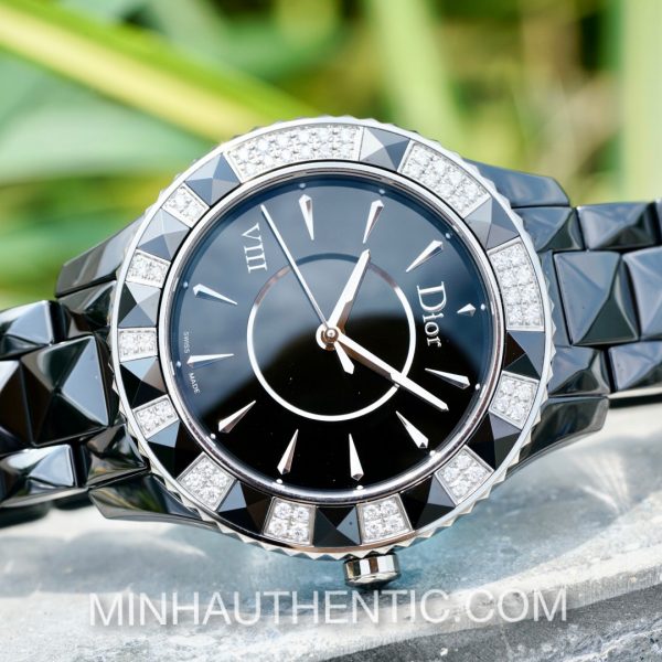 Dior VIII Place Vendome Black Ceramic Diamond CD1241E0C001