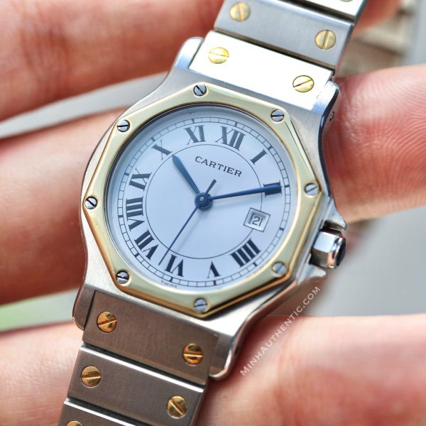 Cartier Santos Octagon Automatic 30mm 18k Gold/Steel