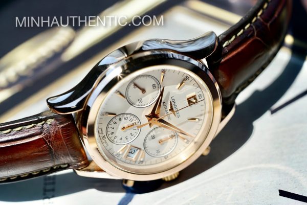 Longines Heritage Chronograph 18k Rose Gold L2.742.8.76.2