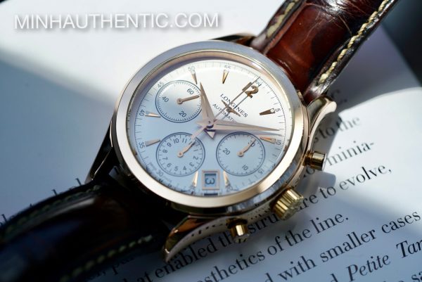 Longines Heritage Chronograph 18k Rose Gold L2.742.8.76.2