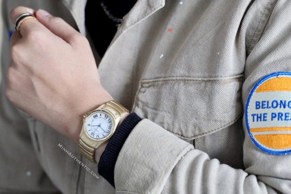 Cartier Santos Ronde Automatic 18k Gold 1900 1