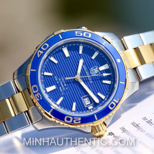 TAG Heuer Aquaracer Automatic 18k Gold/Steel Ceramic WAK2120.BB0835