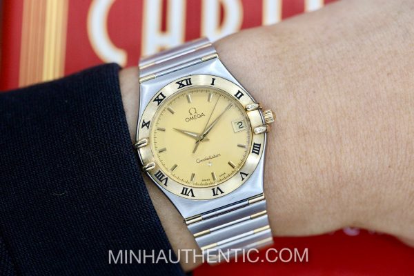 Omega Constellation quartz 18k Gold/Steel 1312.10.00