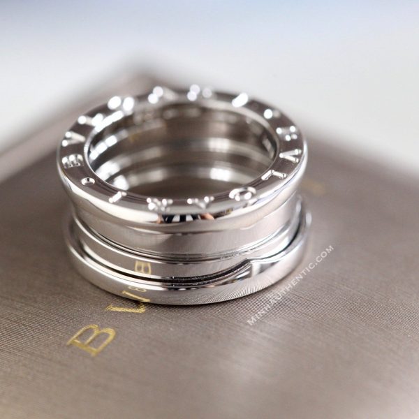 Bvlgari B.Zero1 3-Band 18k White Gold Ring 323530