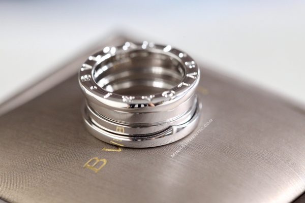 Bvlgari B.Zero1 3-Band 18k White Gold Ring 323530