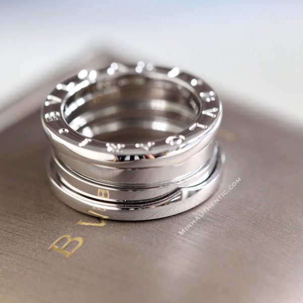 Bvlgari B.Zero1 3-Band 18k White Gold Ring 323530