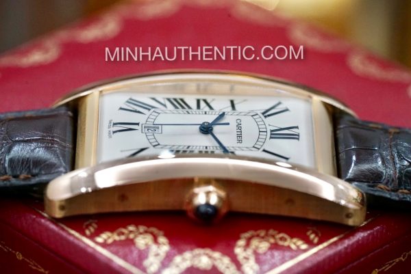 Cartier Tank Americaine 18k Rose Gold Automatic W2609156