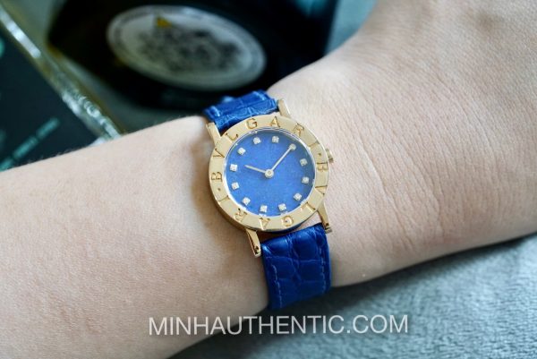 Bvlgari BVLGARI.BVLGARI Lapis Lazuli Diamond 18k Gold BB 26 DGL
