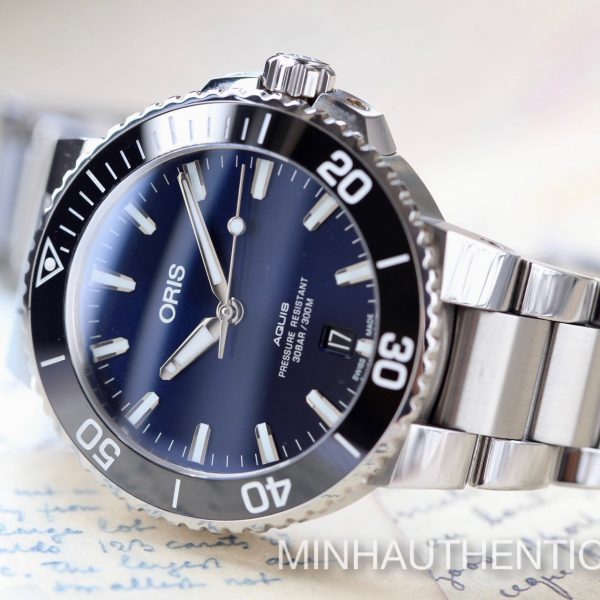 Oris Aquis Date 39.5mm Blue 01 733 77324135-07 8 21 05PEB
