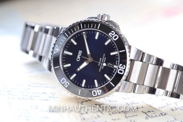 Oris Aquis Date 39.5mm Blue 01 733 77324135-07 8 21 05PEB
