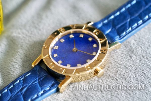 Bvlgari BVLGARI.BVLGARI Lapis Lazuli Diamond 18k Gold BB 26 DGL