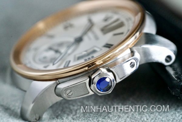 Cartier Calibre 18k Rose Gold/Steel W7100039