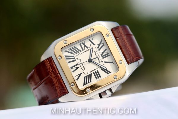 Cartier Santos 100 Large 18K Gold/Steel 2656 W20072X7